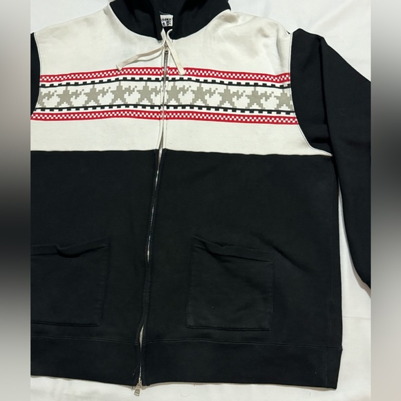 VTG A Bathing Ape BAPE Digital Print Y2K Stars Nigo Parka Zip Hoodie RARE BLACK - Picture 4 of 16